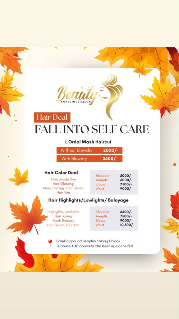 Hair Color and Balayage Fall Deal Flyer