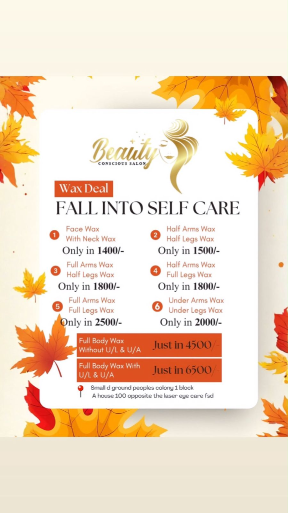 Waxing Fall Deal Flyer